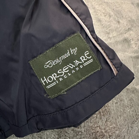 Lucinda Green Horseware Ireland Duck Down Quilted Jacket XS Navy Equestrian - Picture 6 of 11